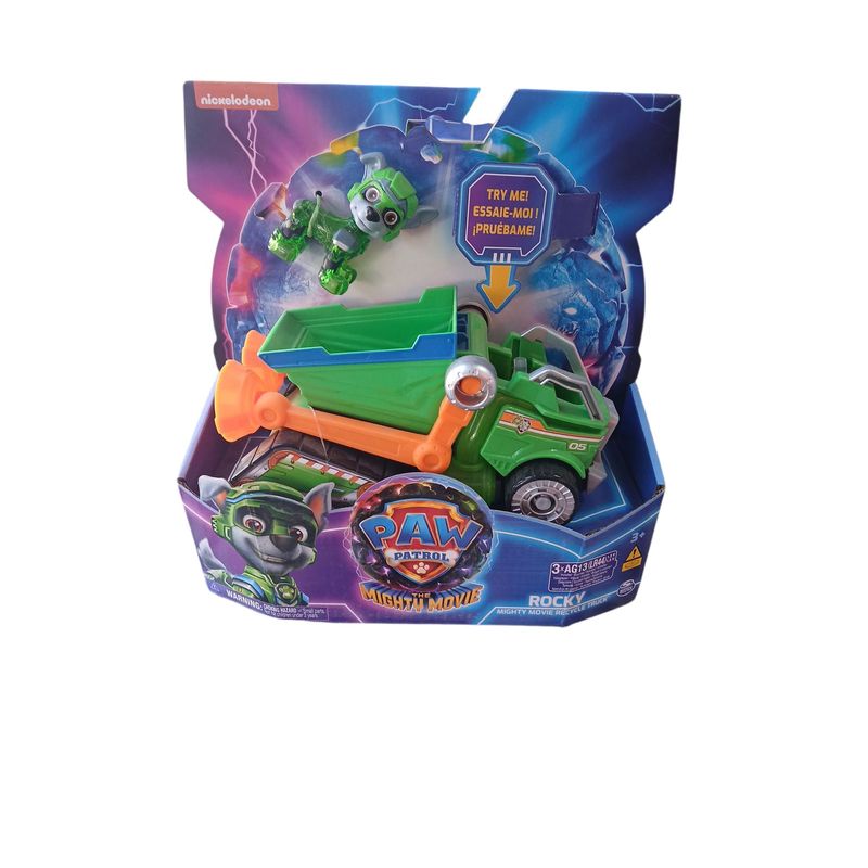 GENERICO - Paw Patrol Rocky Auto Con Figura Luz Y Sonido