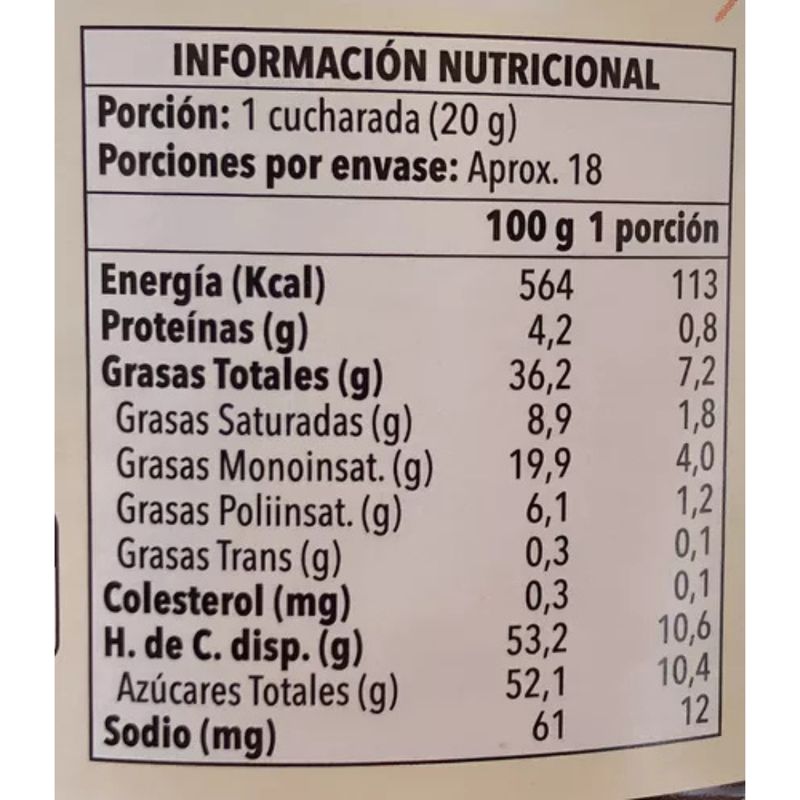 GENERICO - Crema De Avellanas Con Cacao Tento 350grs