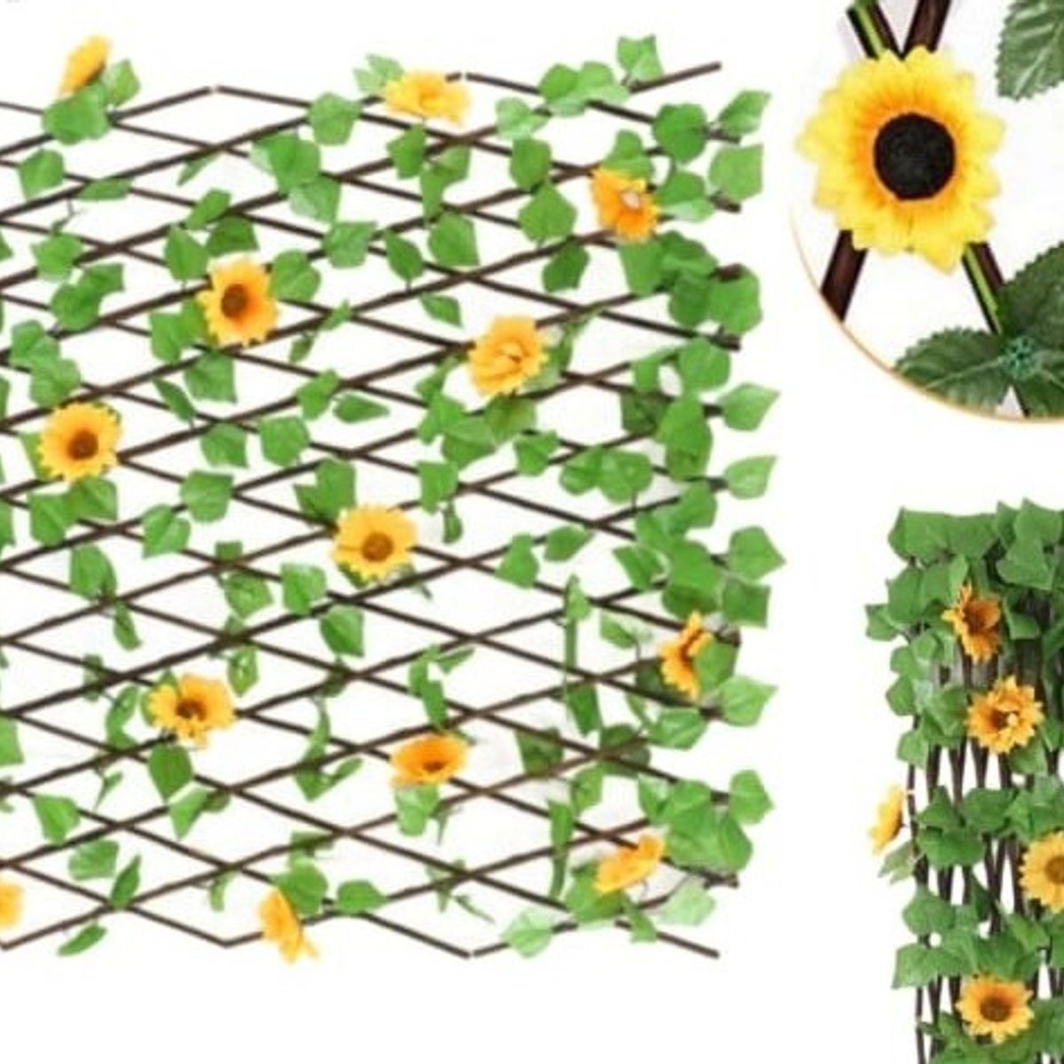 GENERICO - HERMOSAS VALLAS MALLAS EXTENSIBLES FOLLAJE ARTFICIAL PARA DECORAR