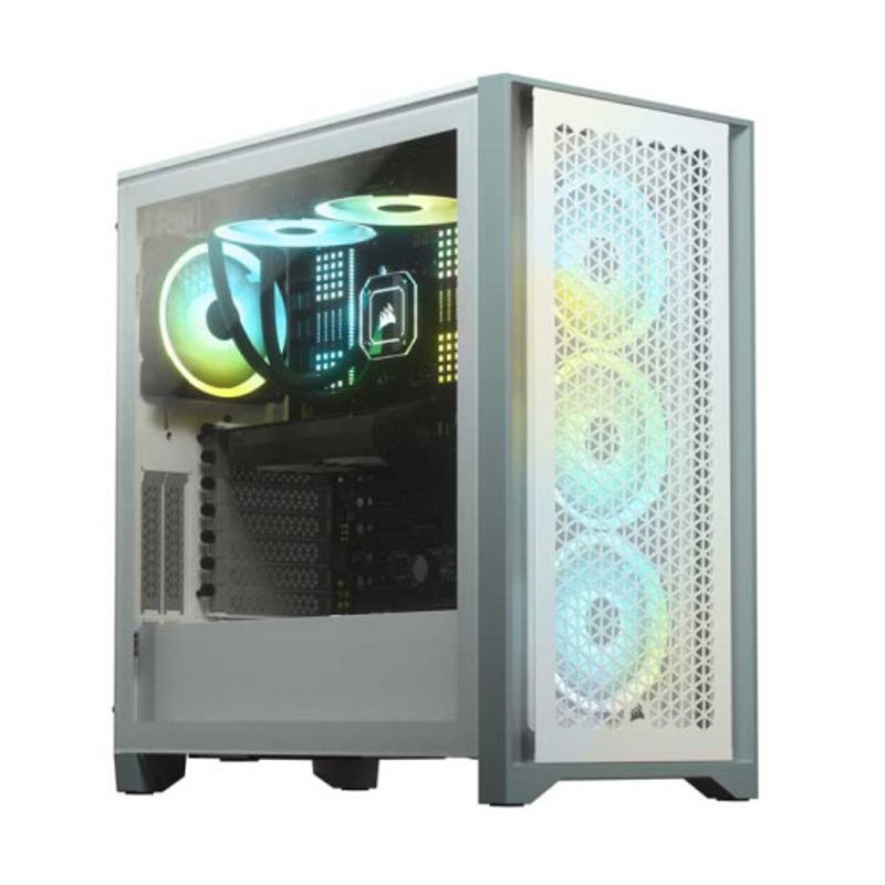 CORSAIR - Gabinete - Corsair 4000D AIRFLOW - S/Fuente -  ATX - White
