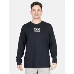 MAUI AND SONS - Polera ML Sunset Swell Negro Hombre - Negro