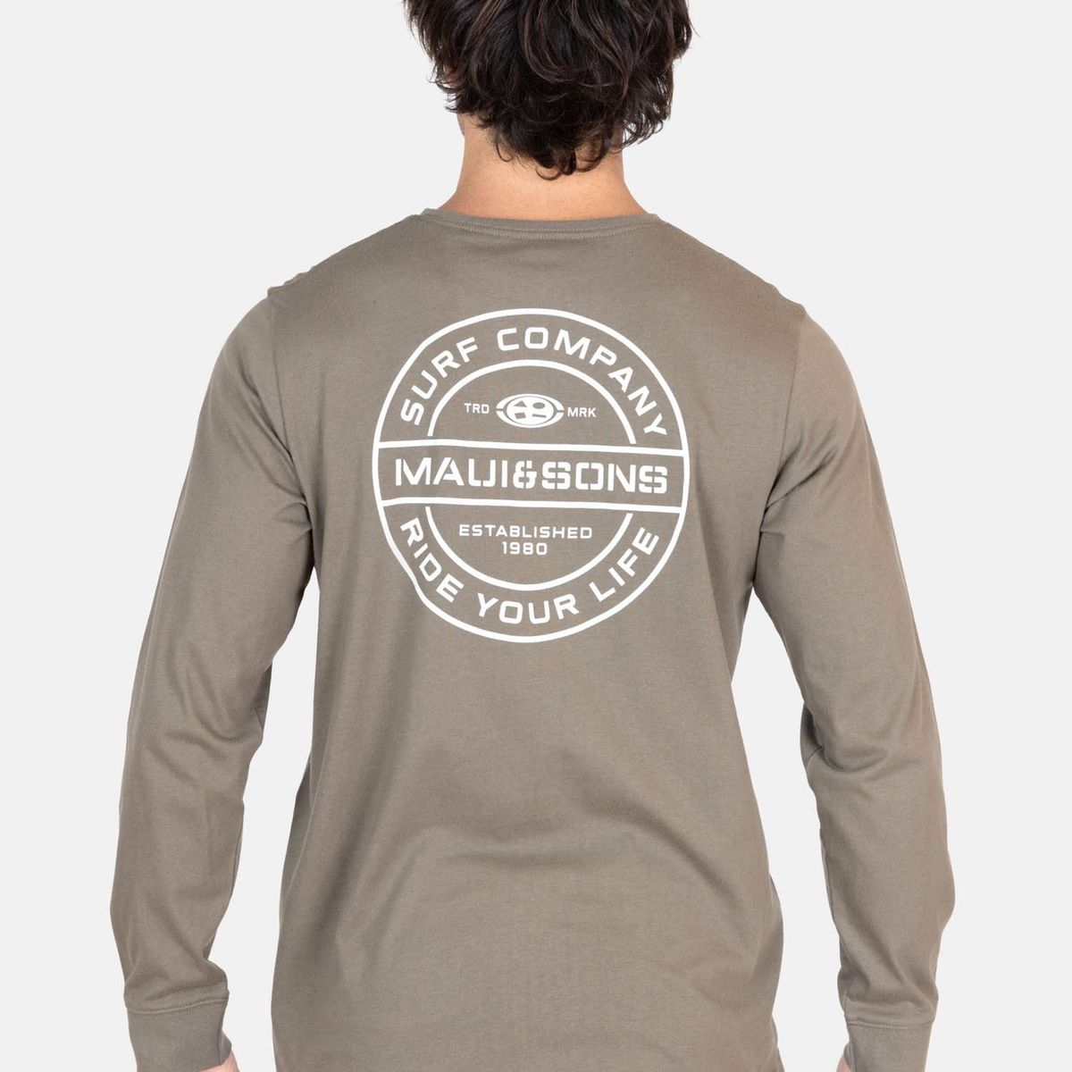 MAUI AND SONS - Polera ML Mystic Verde Hombre Maui And Sons