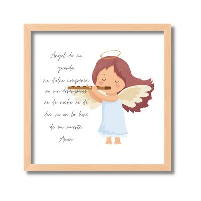 Imagen 2 del producto CUADRO RELIGIOSO ORACIÓN ANGEL DE LA GUARDA COLOR
