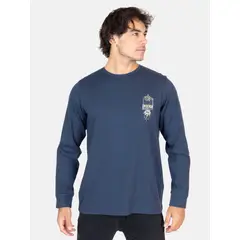 MAUI AND SONS - Polera ML Oceanfront Azul Hombre - Azul