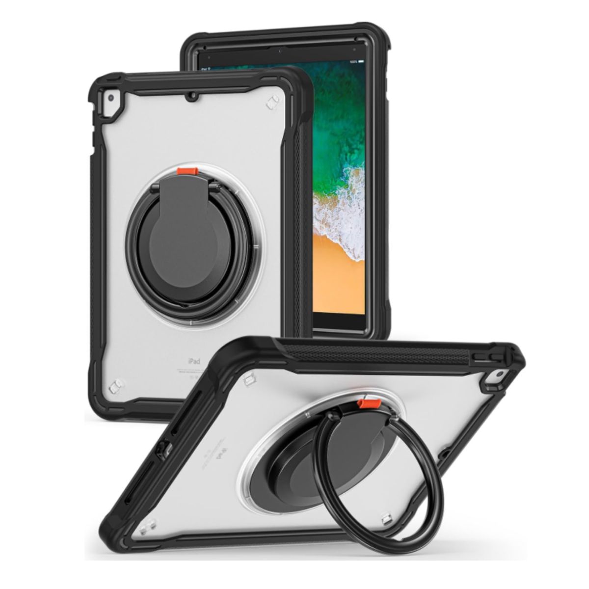 GENERICO - Carcasa Anillo Con Soporte Para iPad A16 11th Gene Trans