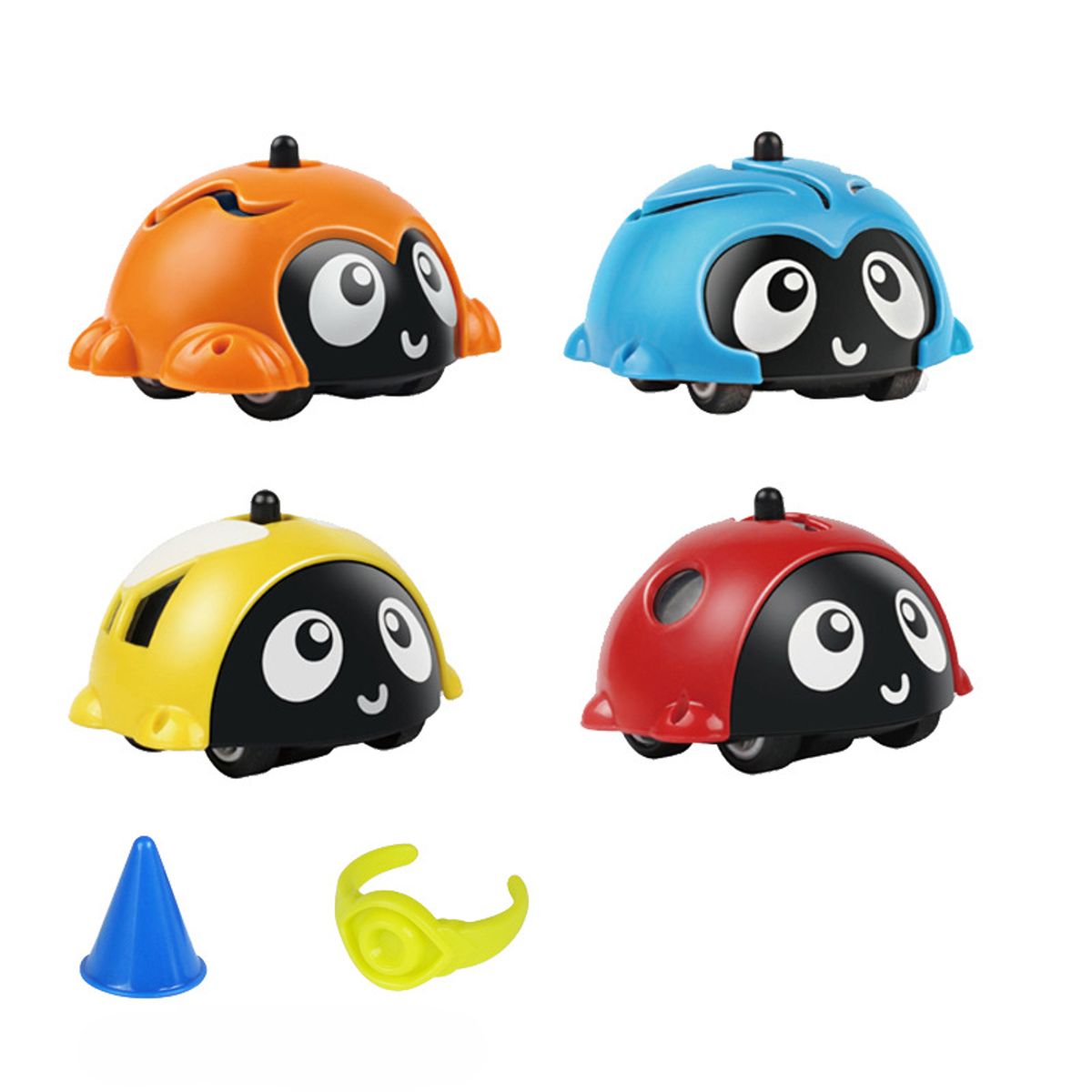 TIOZONEY - 4 PCS escarabajo juguete giroscopio
