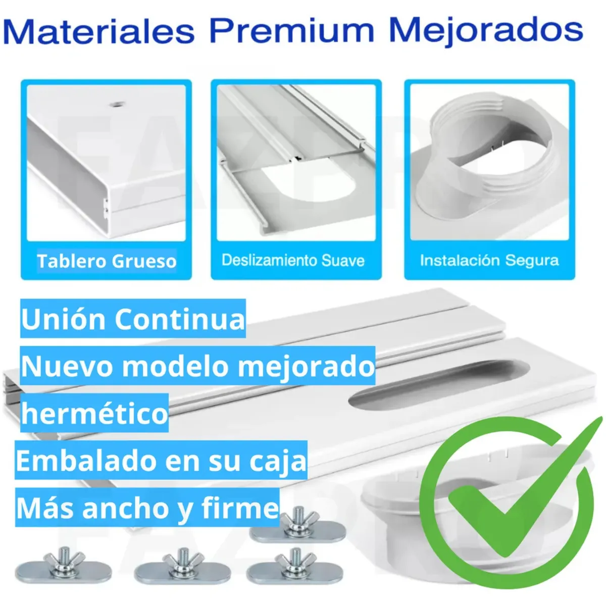 GENERICO - Sellado Ventana Aire Acondicionado Portatil Sello Ajustable