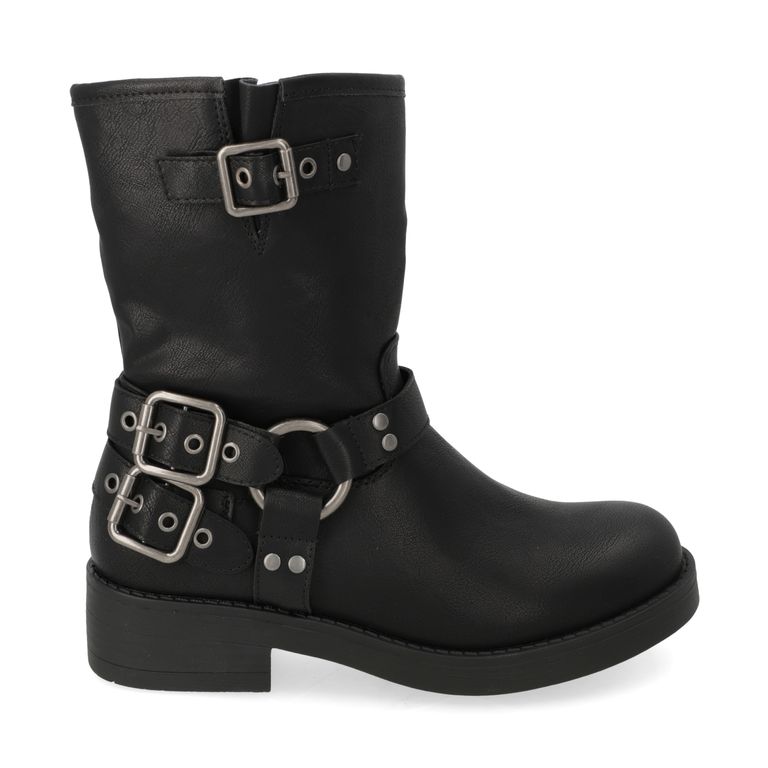 Bota con Hebillas Mujer Negra