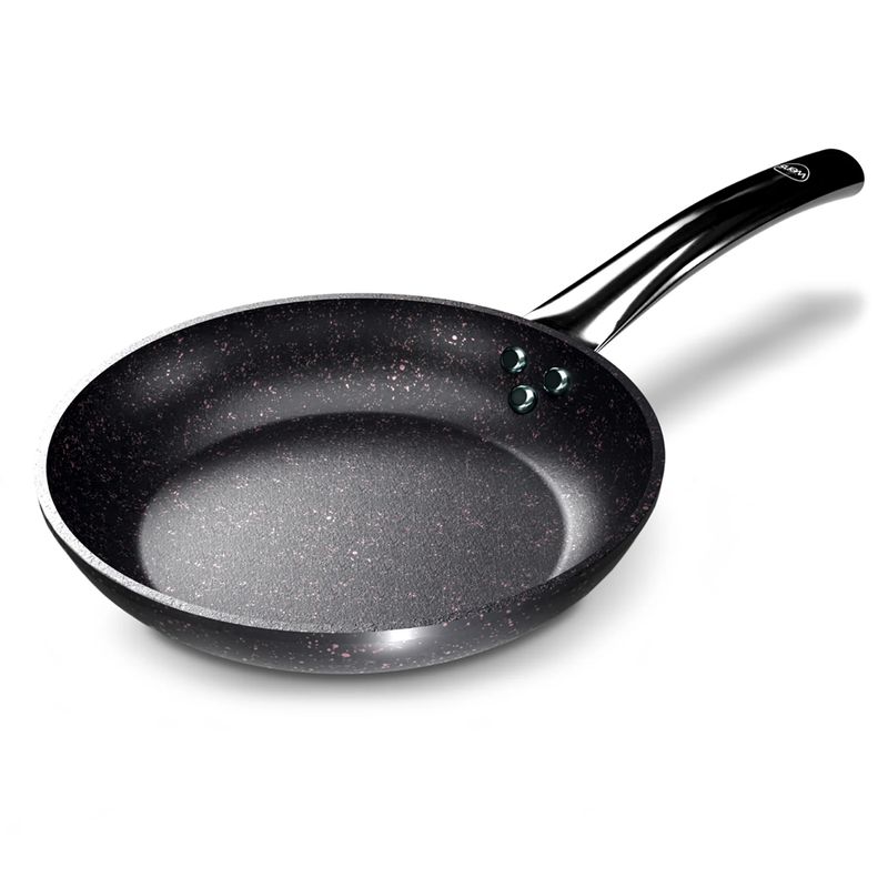 WENS - Sartén Antiadherente Mármol Rosa 24CM Sin Contaminante Mango CoolTouch