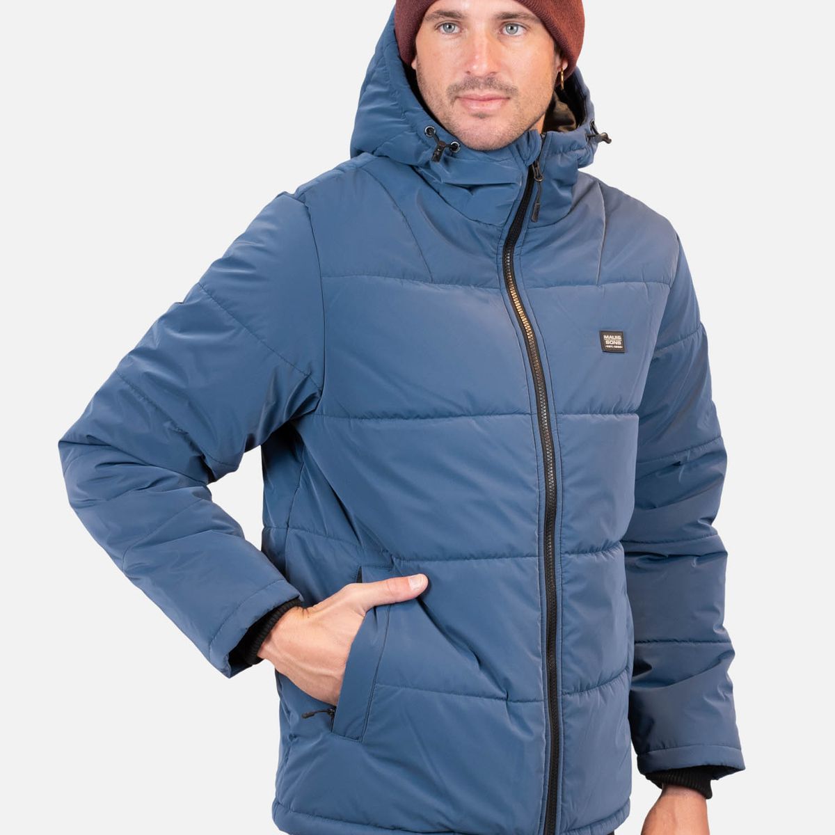 MAUI AND SONS - Parka Ocaso Celeste Hombre Maui And Sons - Celeste
