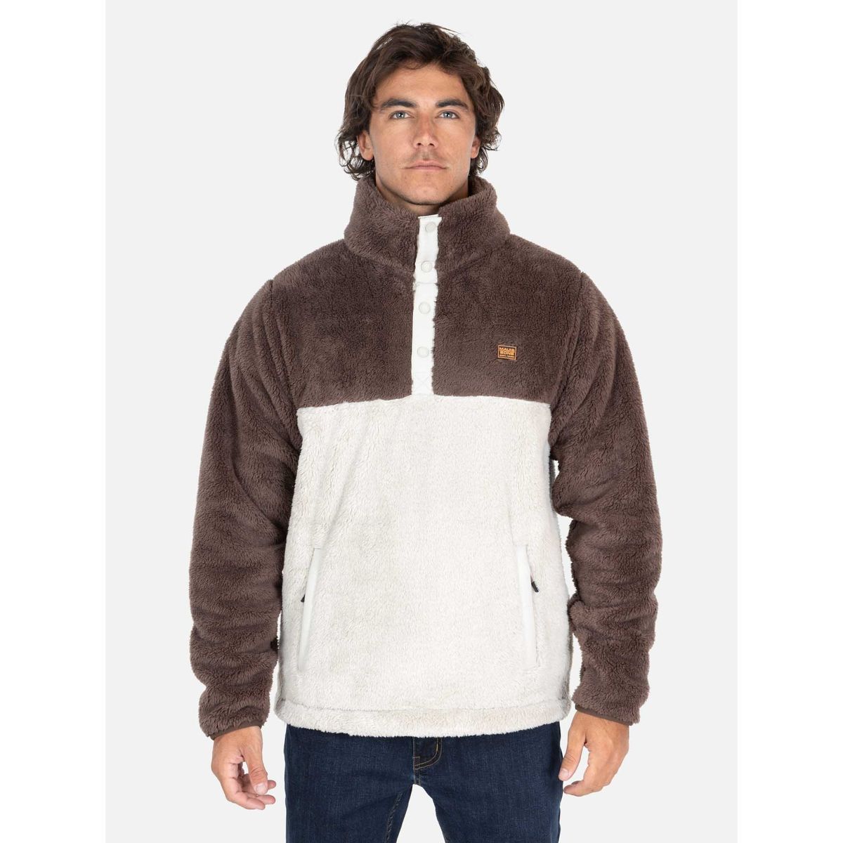 MAUI AND SONS - Poleron Chiporro León Beige Hombre Maui And Sons - Beige