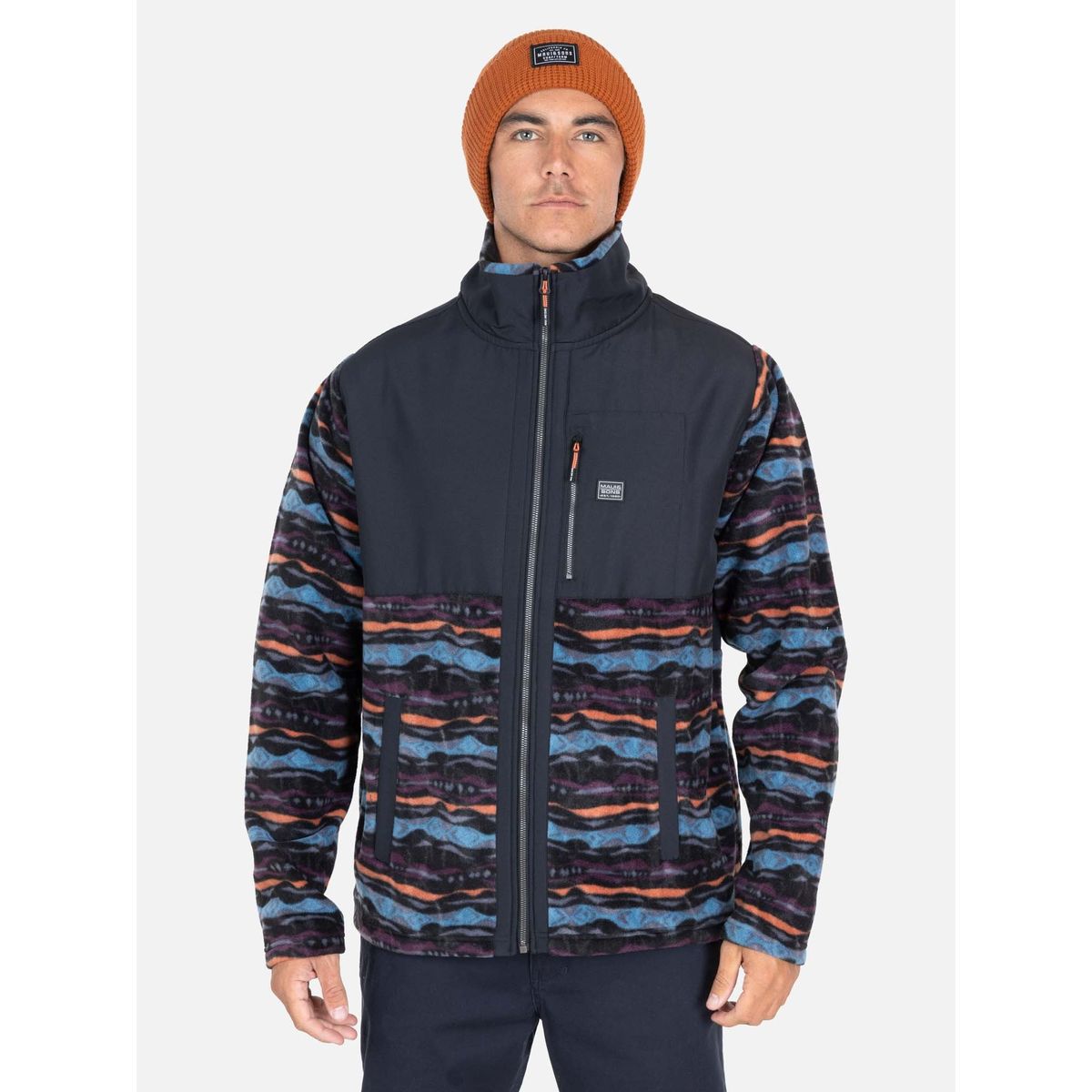 MAUI AND SONS - Poleron Micropolar Shark Multicolor Hombre Maui And Sons - Multicolor
