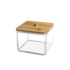 GENERICO - Caja organizadora de cosméticos acrílico con tapa transparente