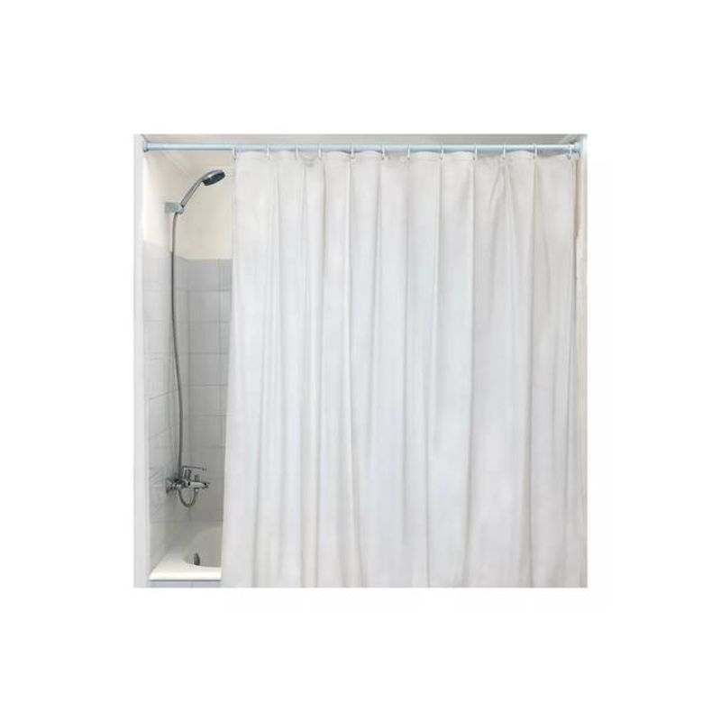 GENERICO - Forro para cortina de baño PVC 180 x 180 cm color blanco