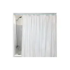 GENERICO - Forro para cortina de baño PVC 180 x 180 cm color blanco