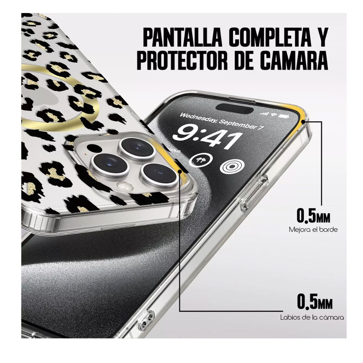 JOIGO - Carcasa Funda Animal Print Leopardo Para iPhone 16