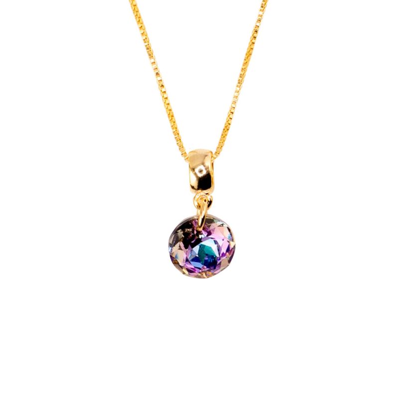 JOYAS MONTERO - Collar Bali Gold Cristal Genuino Vitral Light