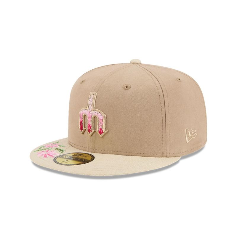NEW ERA - Gorra 59Fifty Seattle Mariners MLB Hand Stitched Beige