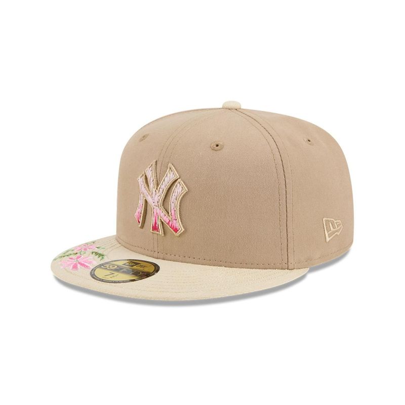 NEW ERA - Gorra 59Fifty New York Yankees MLB Hand Stitched Beige