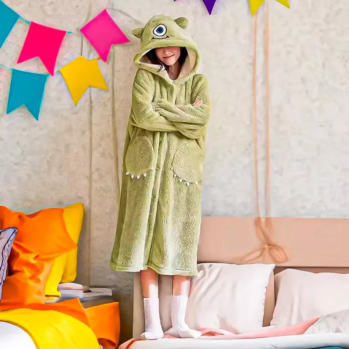 ARCA SHOPPING - Polerones Chiporro Pijama De Invierno Poleron Invierno Disfraz De Monstruo Adulto