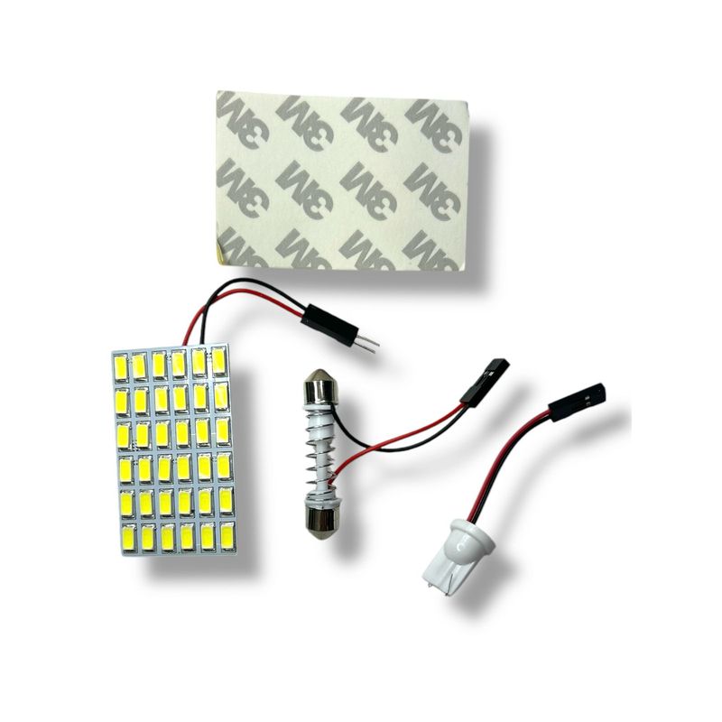 GENERICO - Placa Led Luz Interior De Techo 36 Led Para Autos