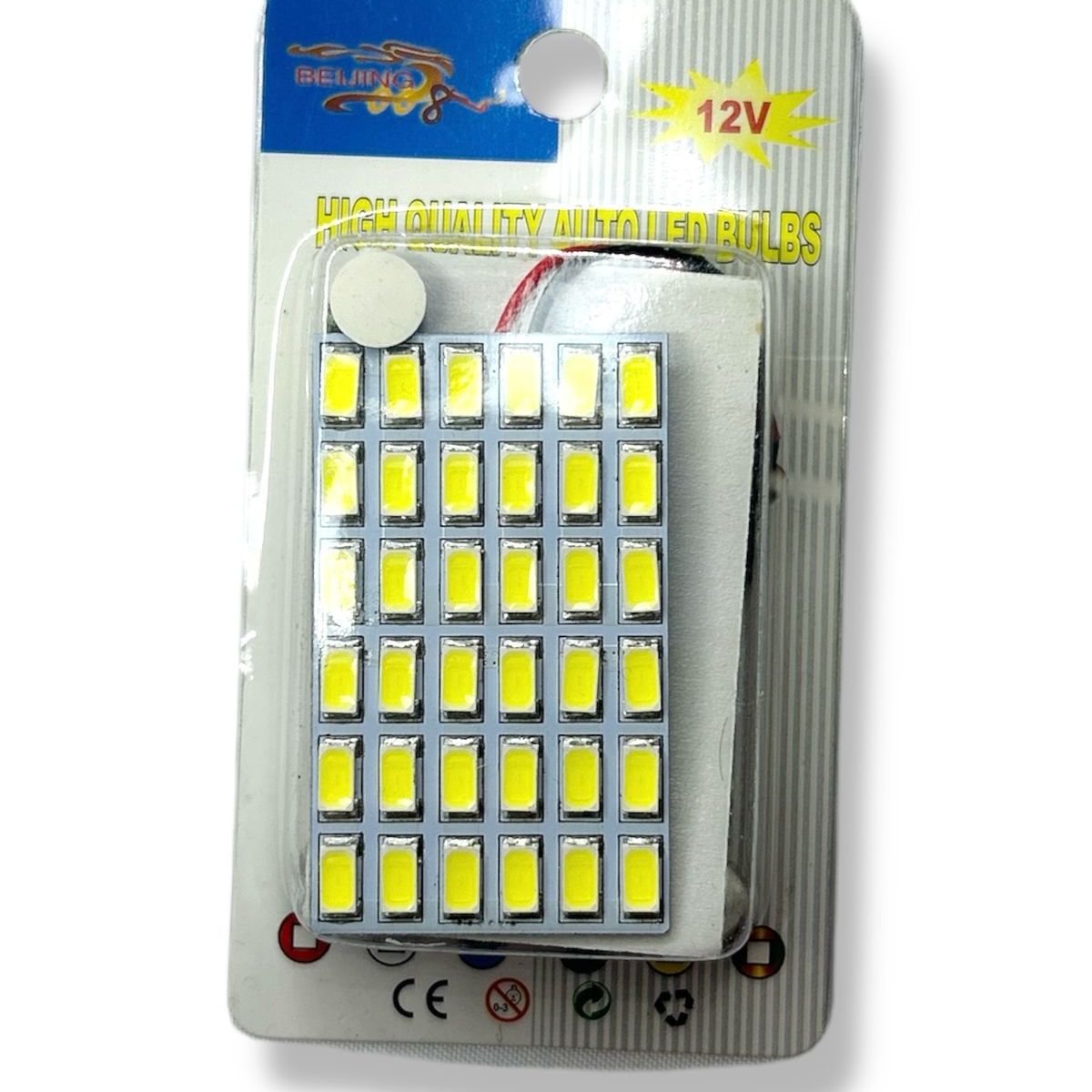 GENERICO - Placa Led Luz Interior De Techo 36 Led Para Autos