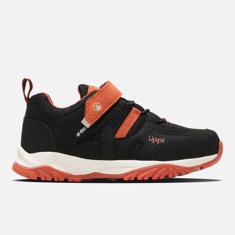 LIPPI - Zapato Niño Tellus Low Kids Negro / Naranjo Lippi