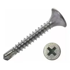 GENERICO - Tornillo Volcanita Punta Broca 6X1 5/8 Zinc 1000 unidades