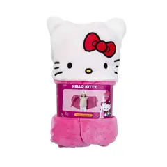 GENERICO - Manta Con Capucha 3D Rosada Para Niña