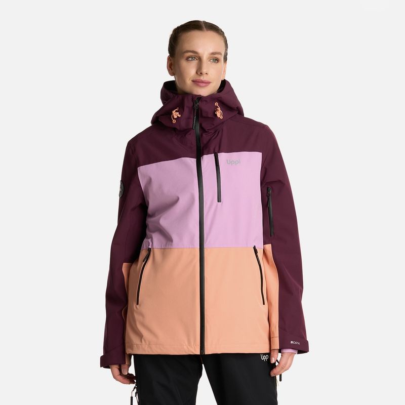 LIPPI - Chaqueta Mujer Sierra Nevada B-Dry Light Hoody Jacket Vino Lippi