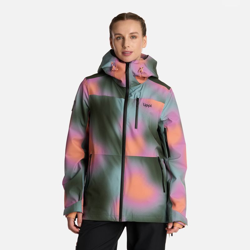 LIPPI - Chaqueta Mujer Sierra Nevada B-Dry Light Hoody Jacket Print Damasco Lippi