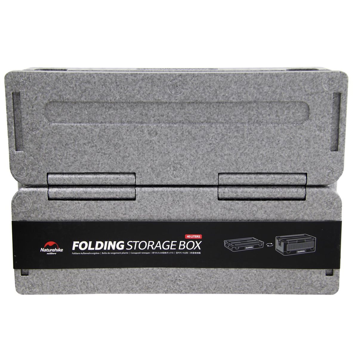NATUREHIKE - Caja De Almacenamiento Plegable Epp Gris 40 Litros