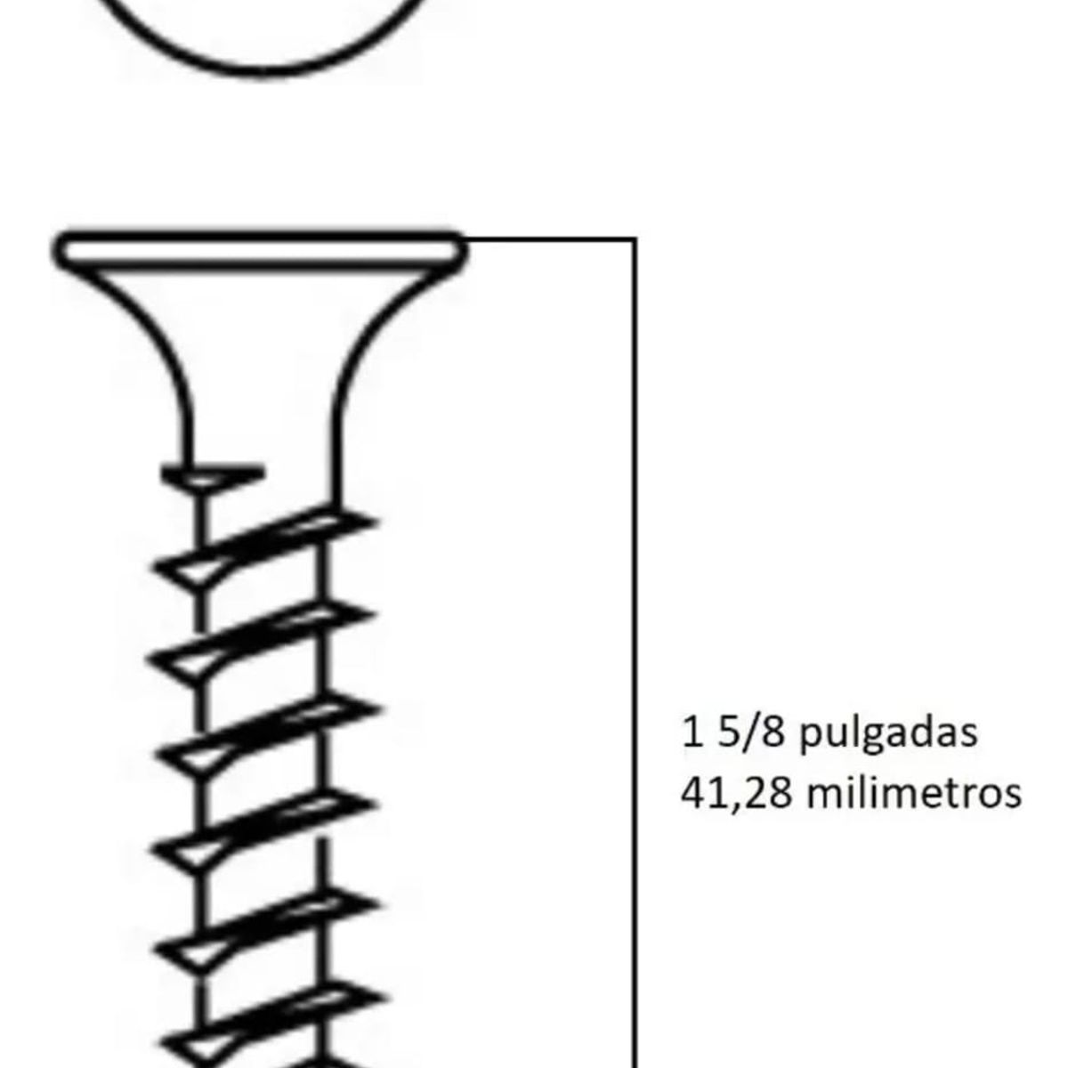 GENERICO - Tornillo  Volcanita Punta Broca 6X1 5/8 Zinc 500 unidades