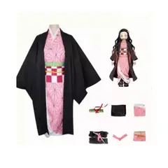 GENERICO - Disfraz Nezuko Cosplay con Accesorios Talla 10-12 años