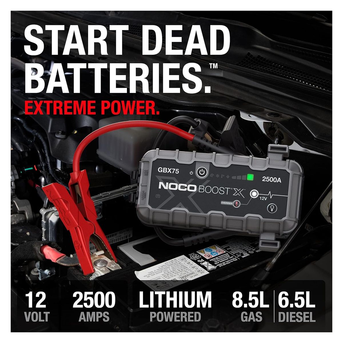 GENERICO - Partidor Bateria Auto Noco® Boost X Gbx75 2500a Profesional