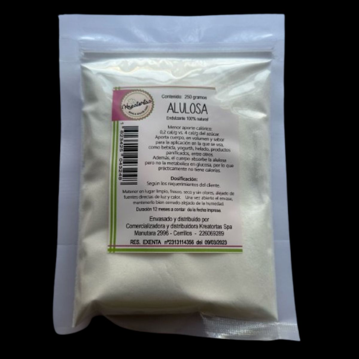 GENERICO - Alulosa 100% Pura En Polvo Kreatortas 250g