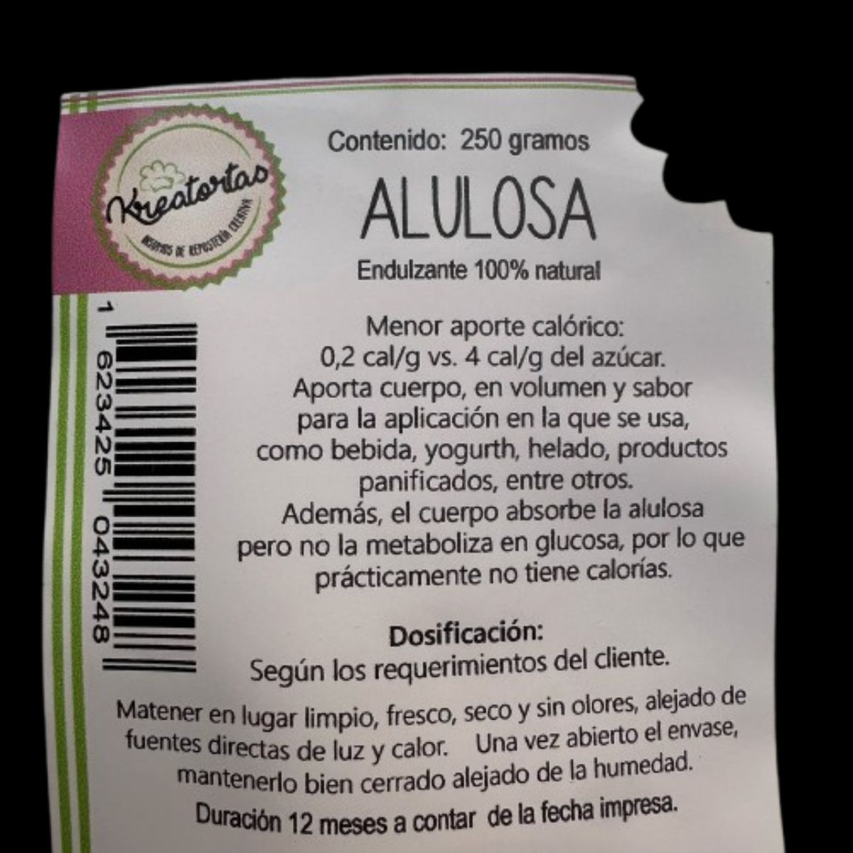 GENERICO - Alulosa 100% Pura En Polvo Kreatortas 250g