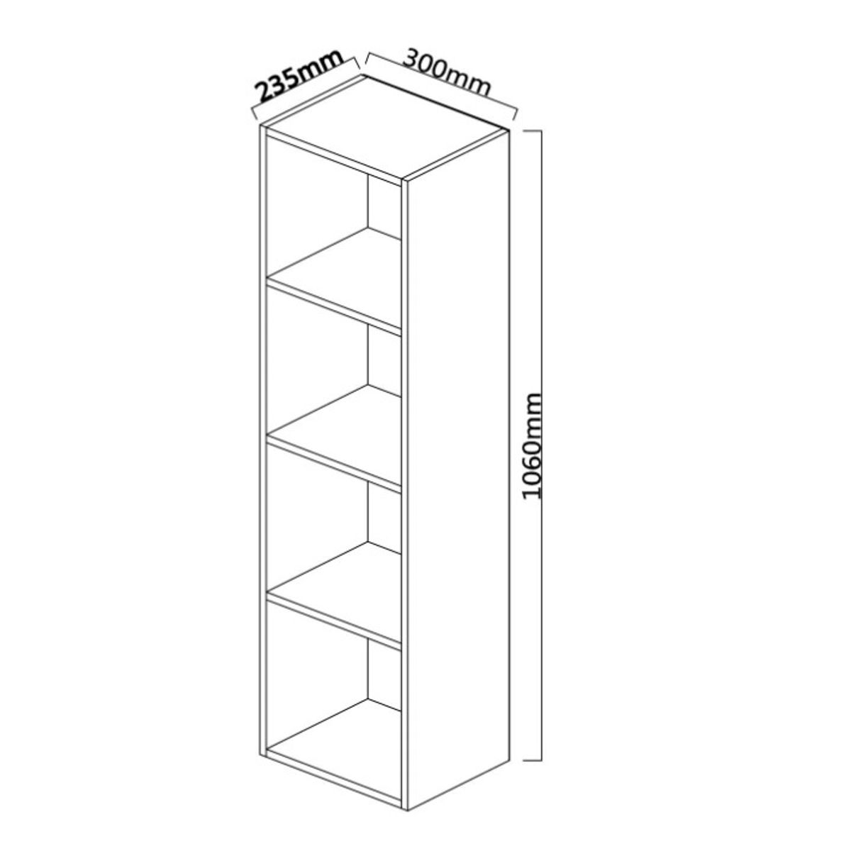 HABITA2 CHILE - LIBRERO VERTICAL MULTIFUNCIONAL CELESTE