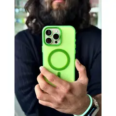 GENERICO - Carcasa Space Compact para iPhone 16 Plus color Green Apple