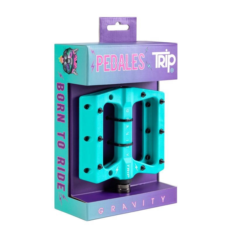 TRIP - PEDAL BICI TRIP GRAVITY TURQUESA NYLON