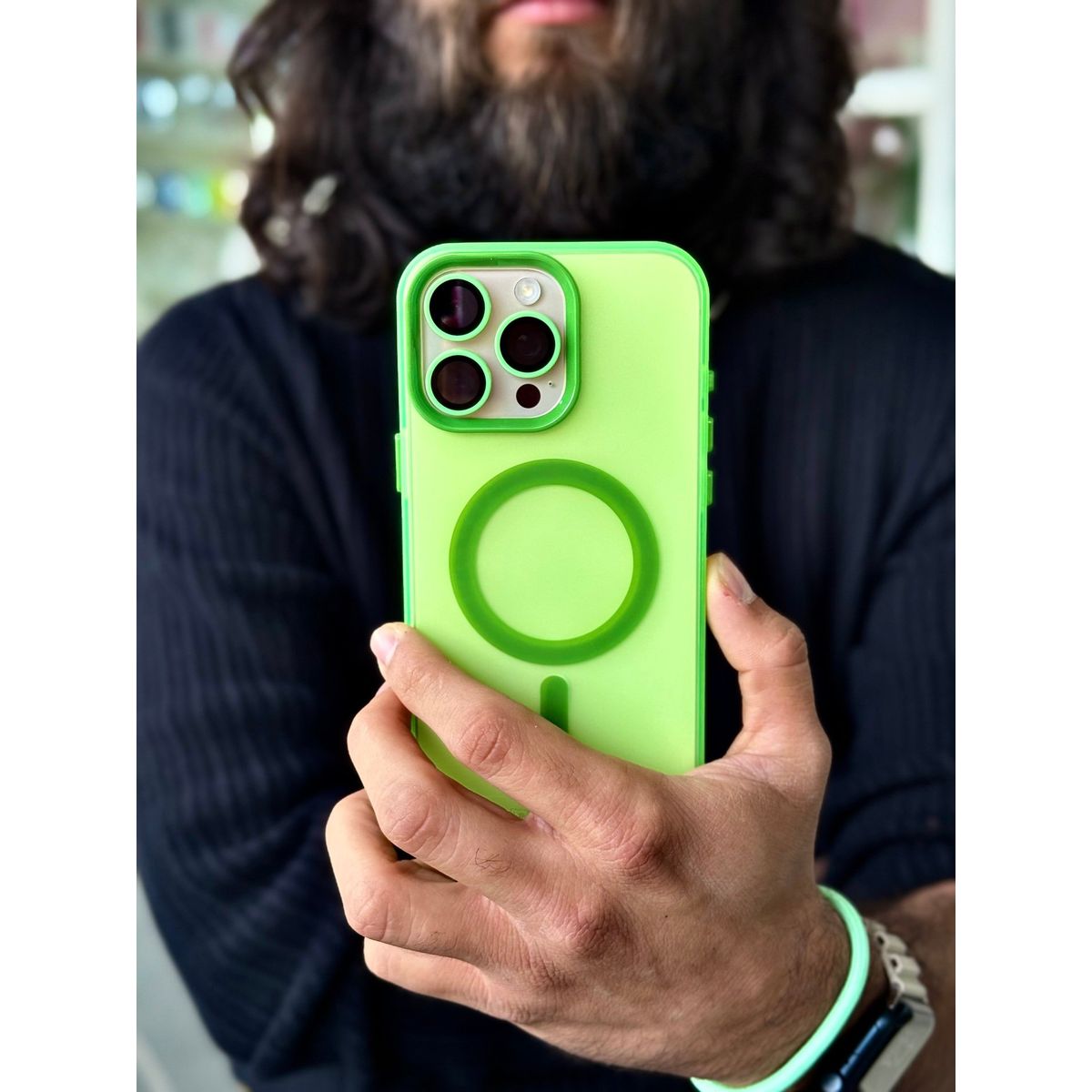 GENERICO - Carcasa Space Compact para iPhone 16 color Green Apple