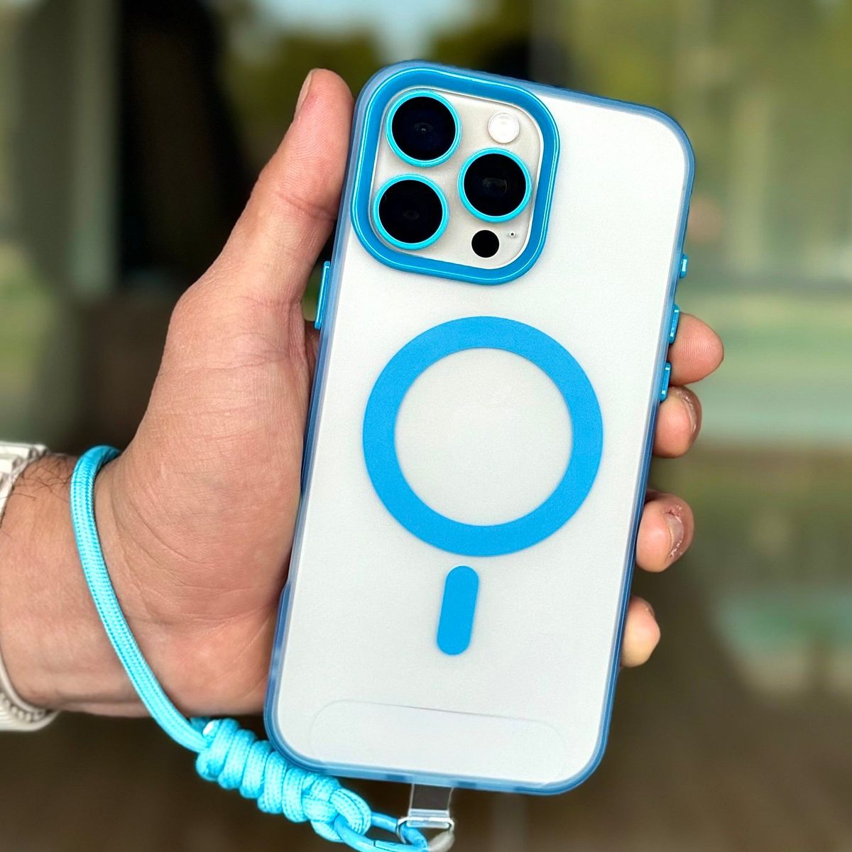 GENERICO - Carcasa Space Compact para iPhone 16 color Sky Blue