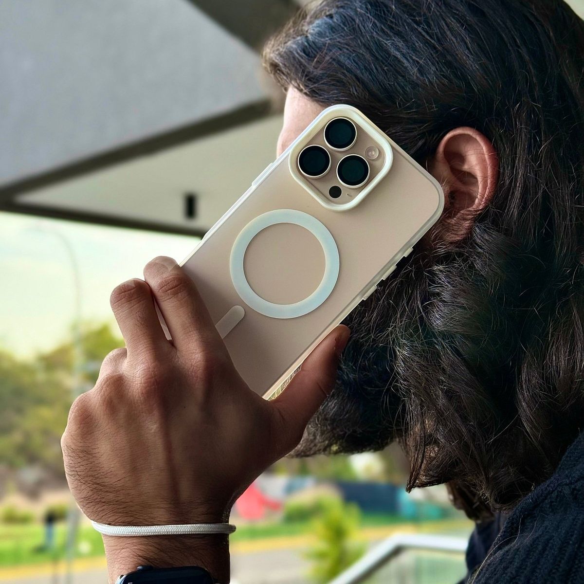 GENERICO - Carcasa Space Compact para iPhone 16e color White Stone