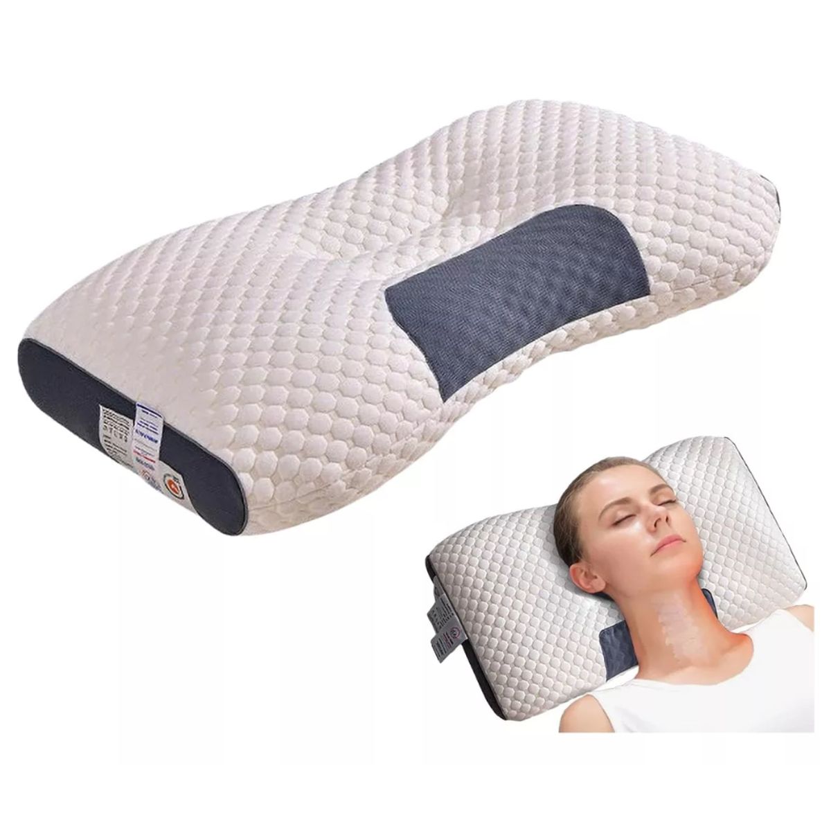 GENERICO - Almohada viscoelastica con Memoria Cervical