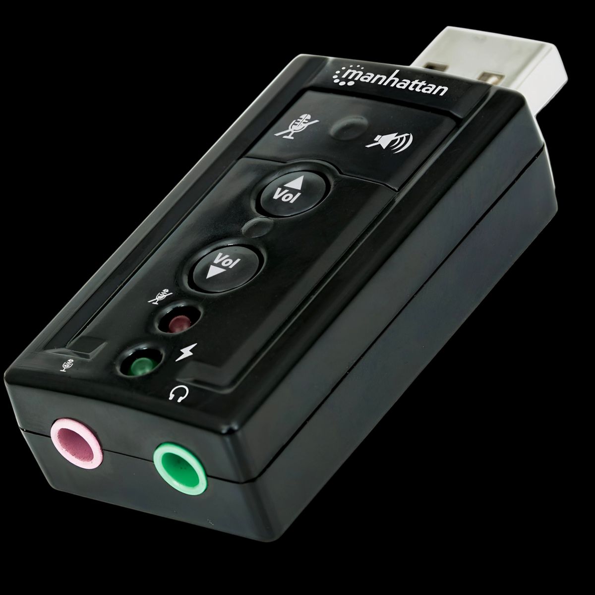 MANHATTAN - Tarjeta De Sonido Usb Con Audio 7.1 Hd Manhattan 152341