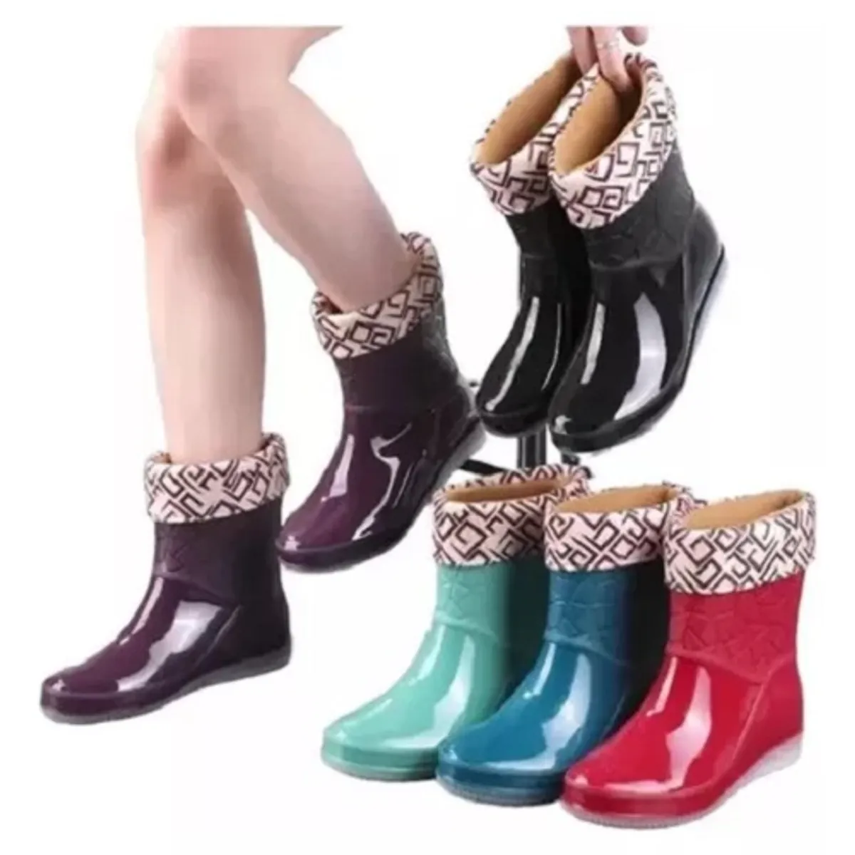 BOTTERO - Botas De Agua Forrada Mujer Antideslizante