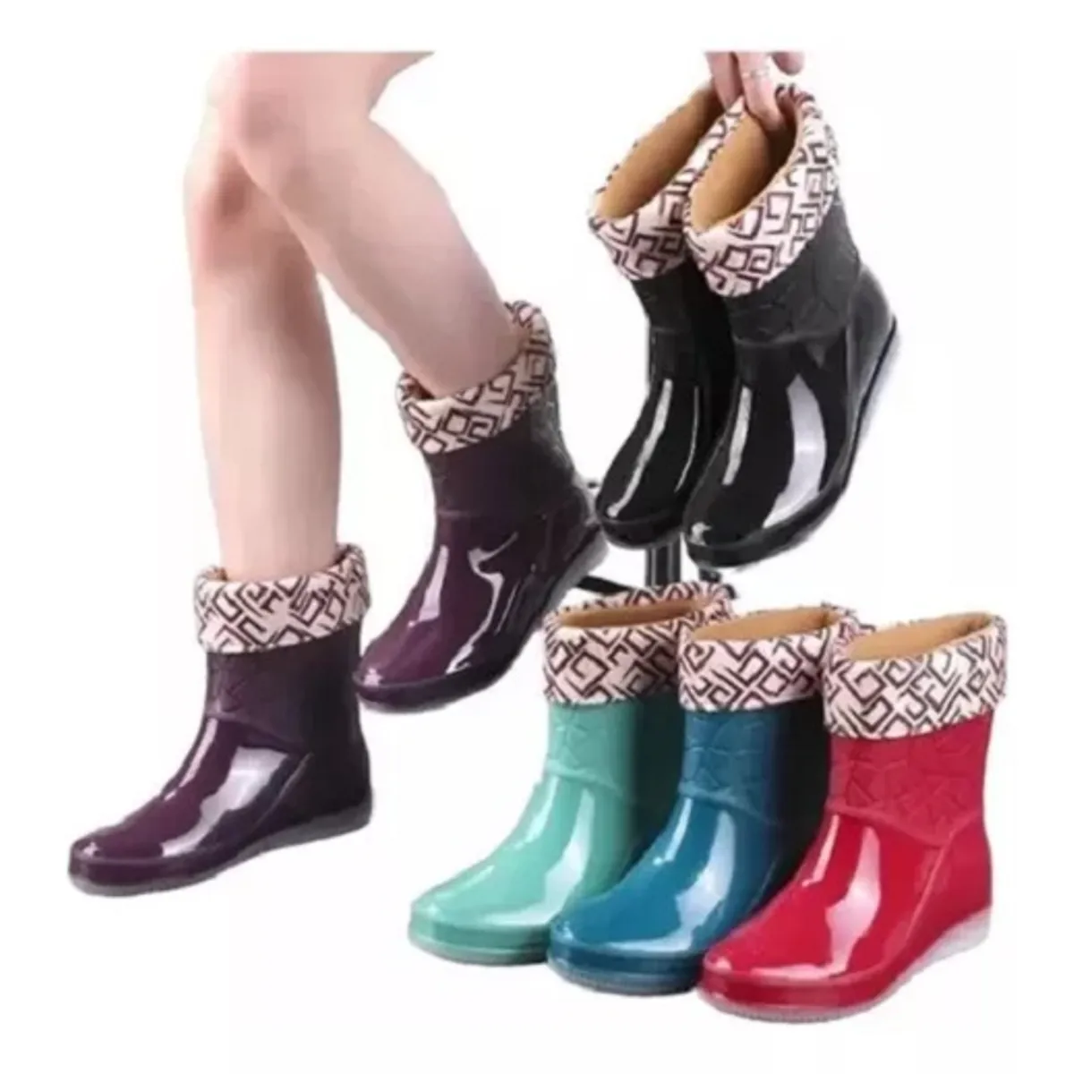 BOTTERO - Botas De Agua Forrada Mujer Antideslizante