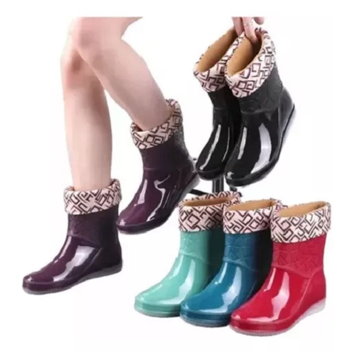 BOTTERO - Botas De Agua Forrada Mujer Antideslizante