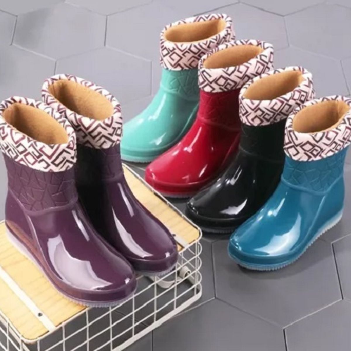 BOTTERO - Botas De Agua Forrada Mujer Antideslizante