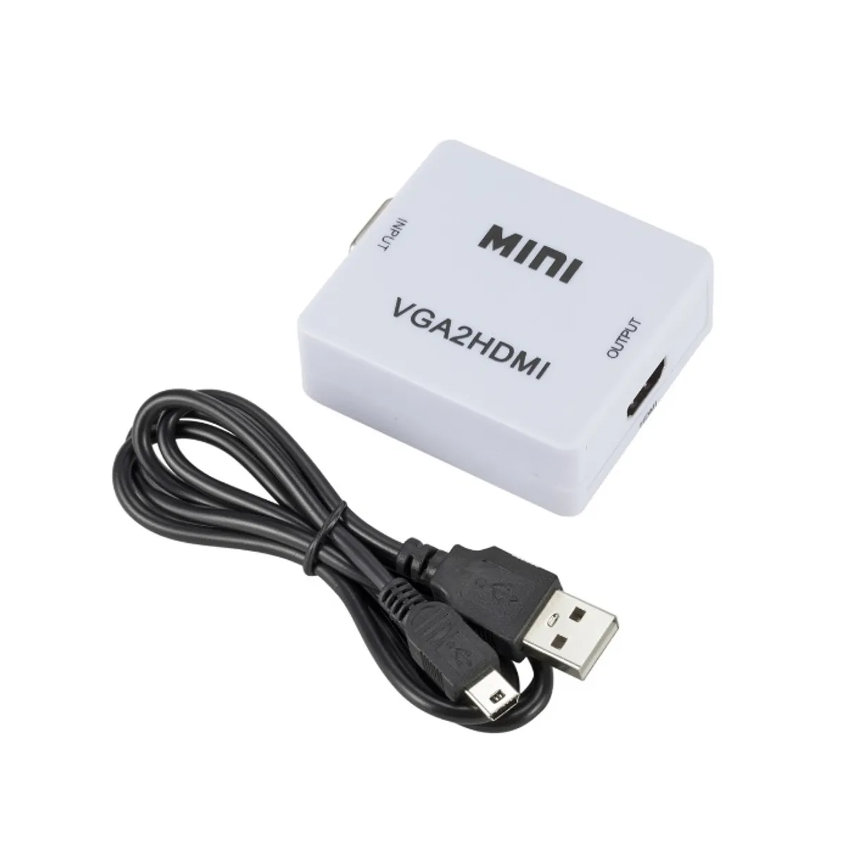 GENERICO - Adaptador VGA a HDMI HDTV Convertidor VGA hembra a HDMI Hembra